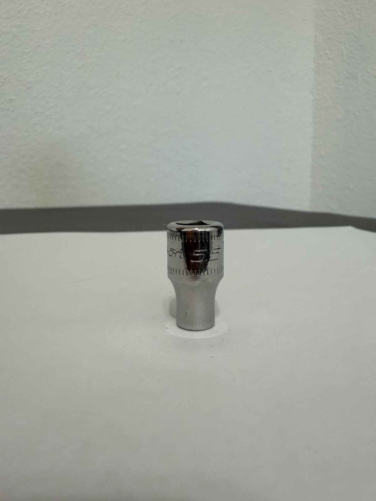 Snap-On TMM5.5 – 5.5mm, Metric, Chrome, 1/4″ Dr., Standard Socket, 6Pt.-USA