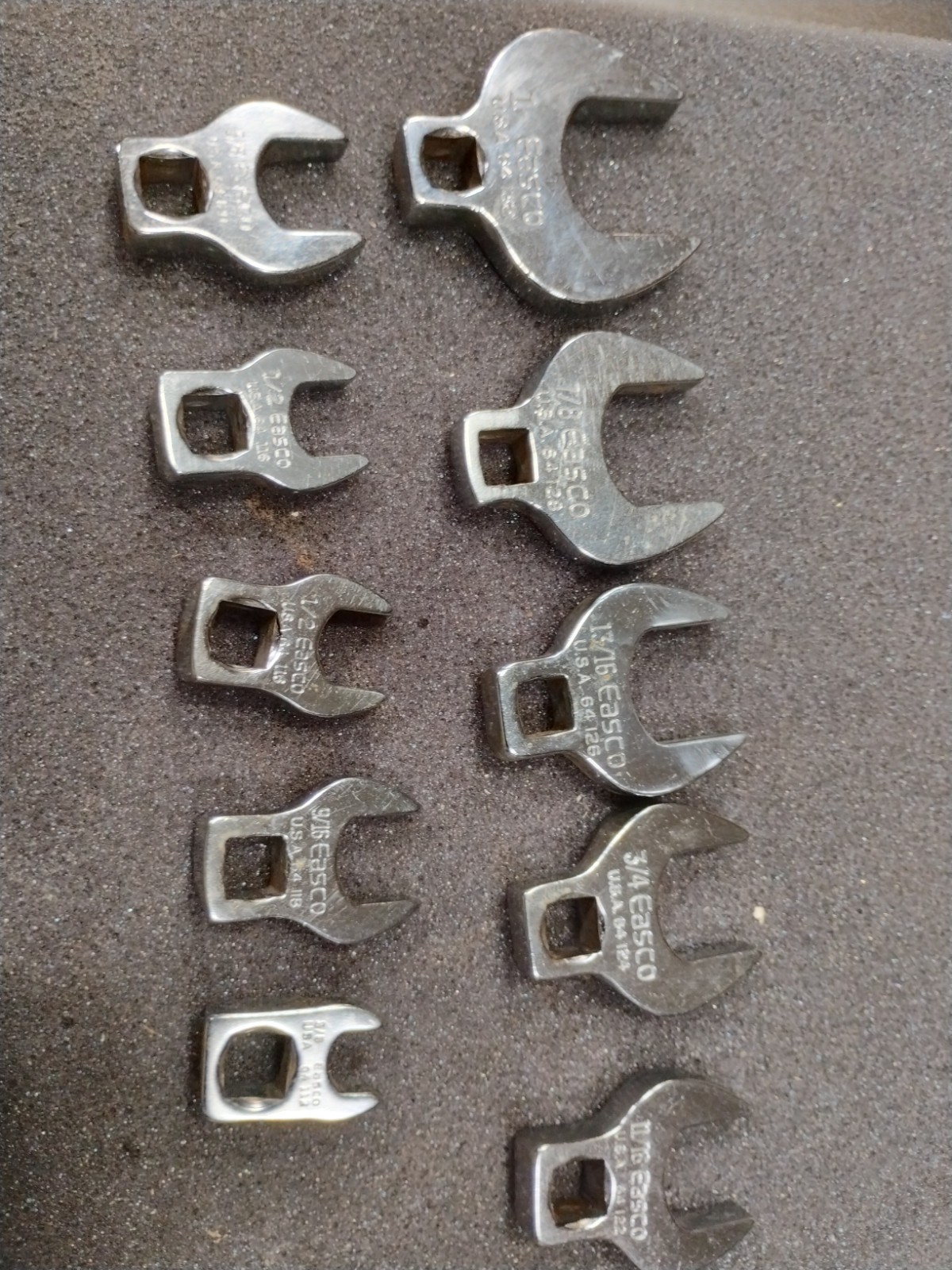 Set Of 10 Easco Wrench Made In Usa