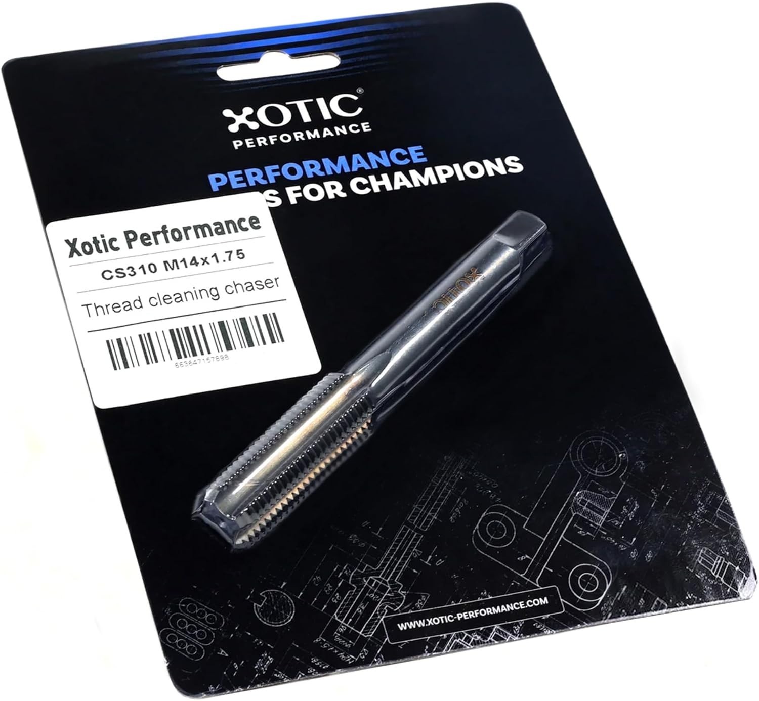 Automotive Thread Cleaning Chaser Tool M14 x 1.75 Clean Restore Bolt Threads