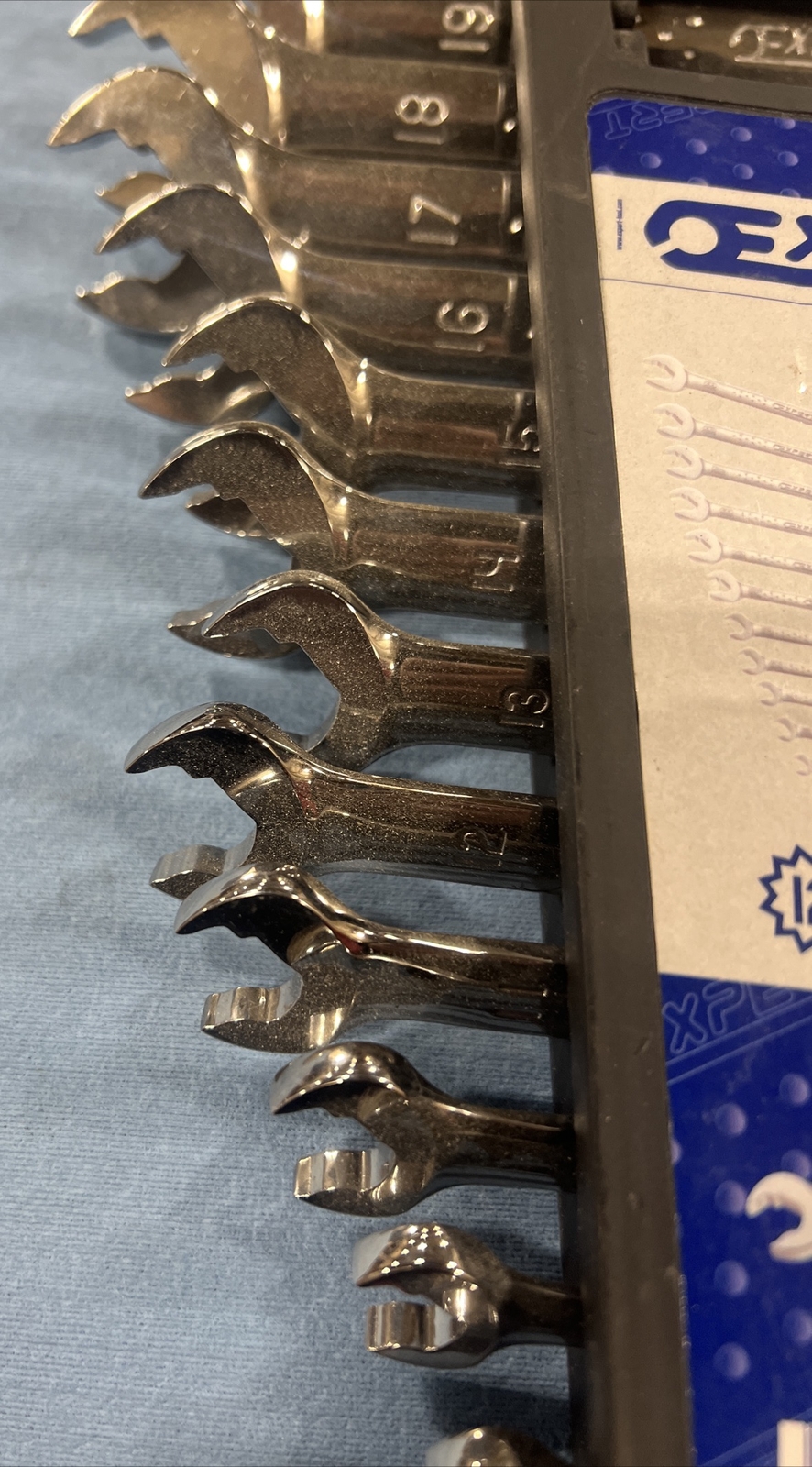 EXPERT 12pc Metric Fast Ratchet Spanner Wrench Set 8-19mm E111101 Mac Tools NEW