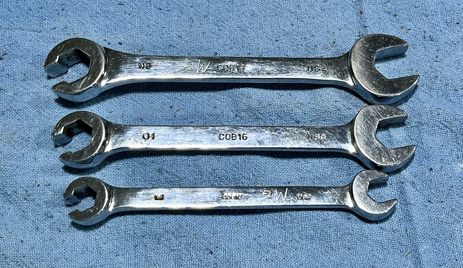 MAC Tools COB12, COB16, COB18 Flare Nut Line Wrench Open End Combo See Pictures!