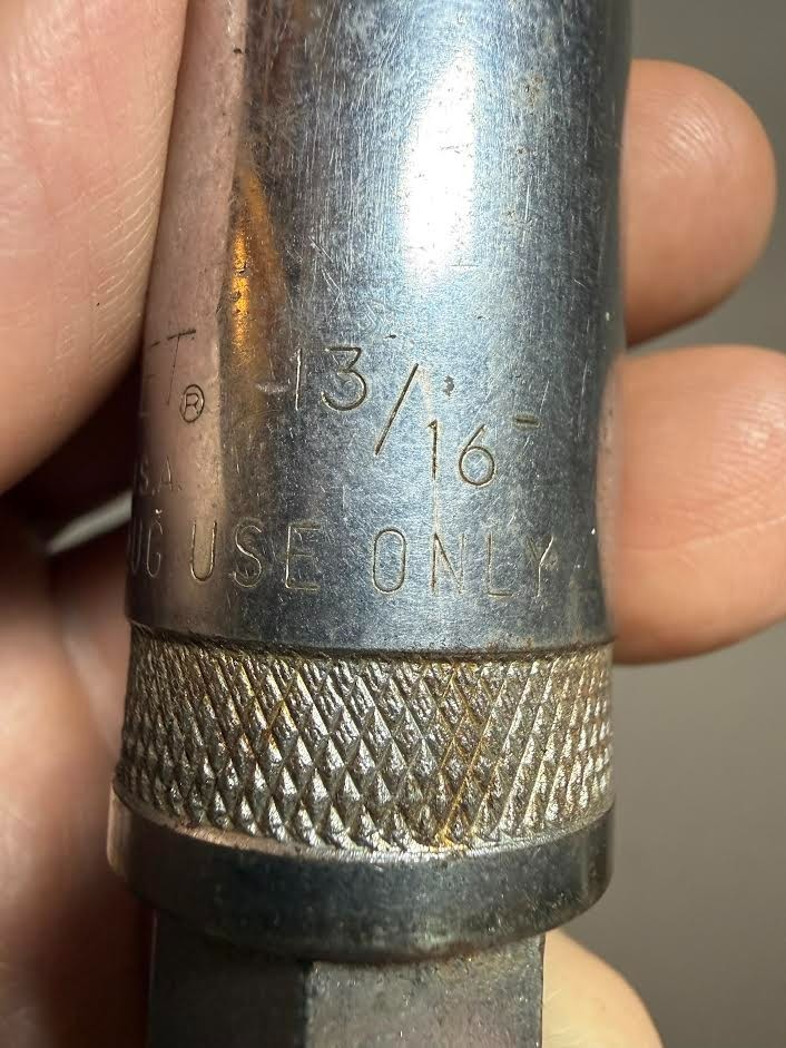 FLEET 1727 HP 13/16″ SAE 1/2″ Drive Spark Plug Socket Rare Tool Vintage