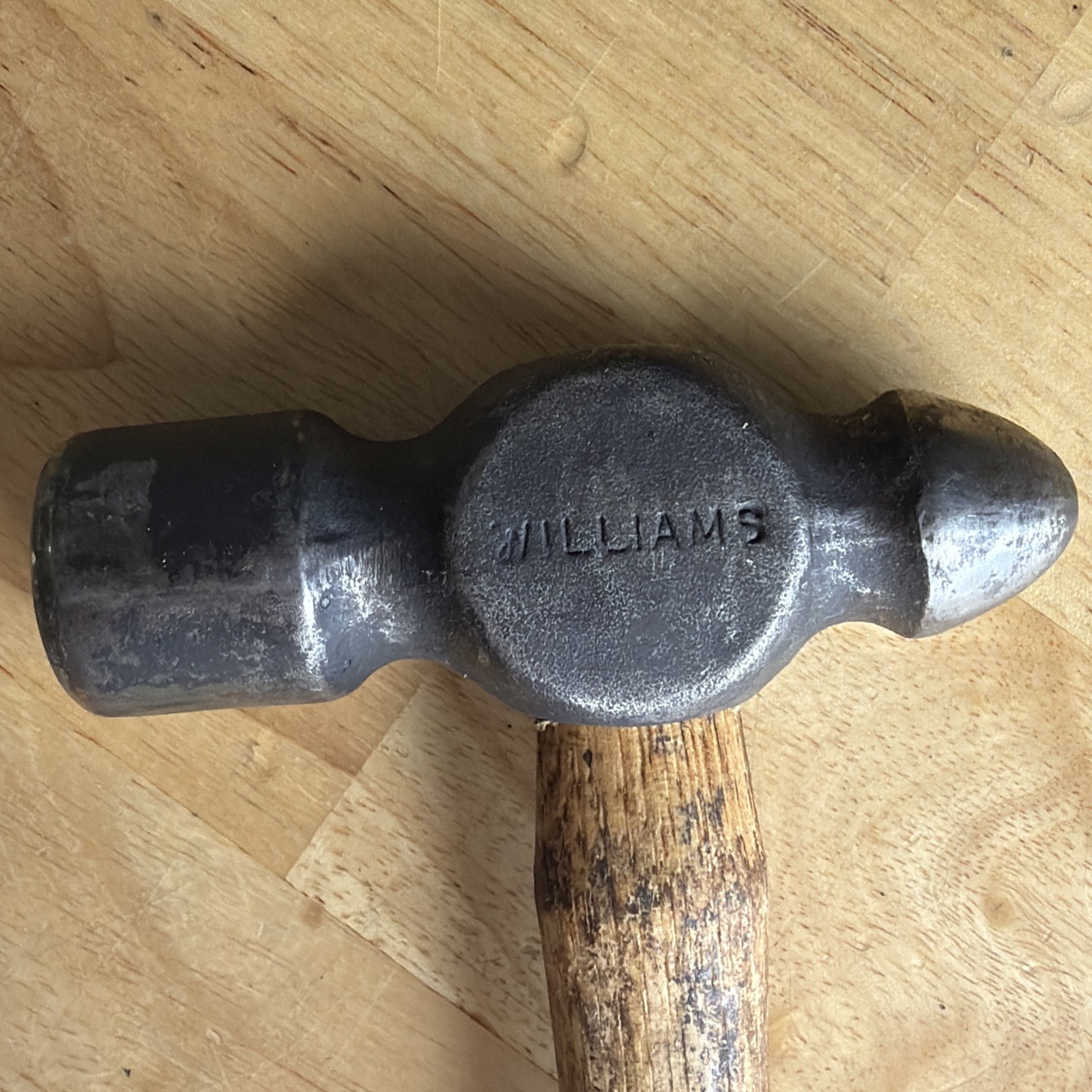 Williams Tools Ball Peen Hammer 1 lb. Total Weight Wood Handle HBP-2-0 READ!