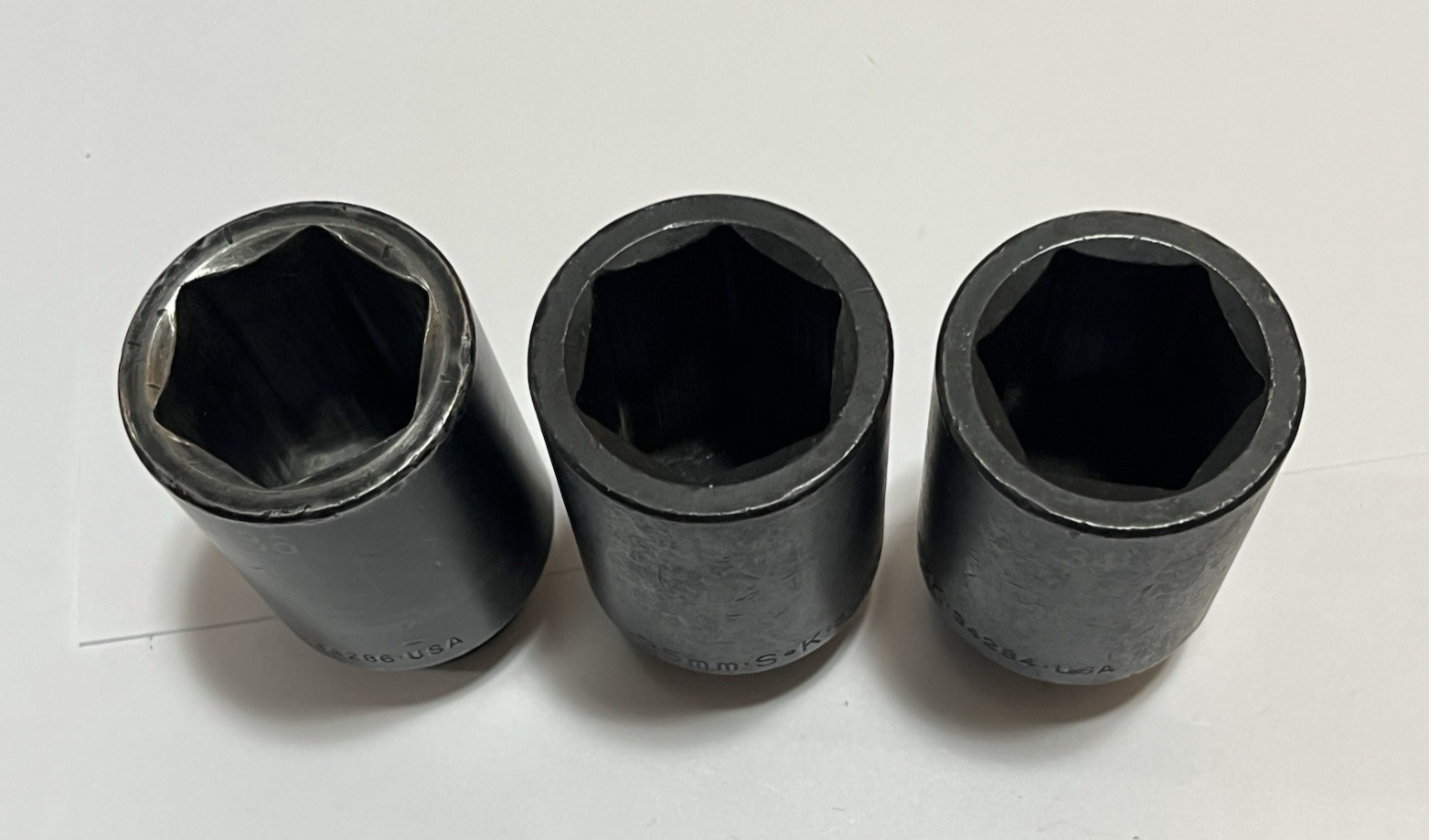 SK Tools 1/2 Drive x 34mm 35mm 36mm Metric Deep 6-Pt Impact Socket Set 3 pc USA