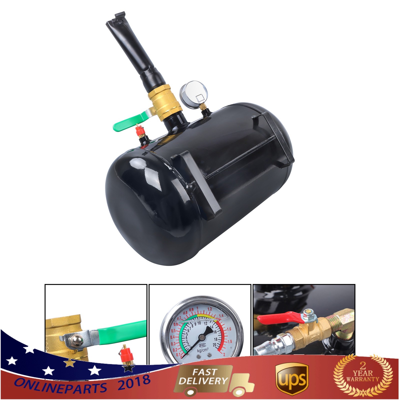145PSI Air Tire Bead Seater Blaster Tool Seating Inflator Truck Car 5 Gallon