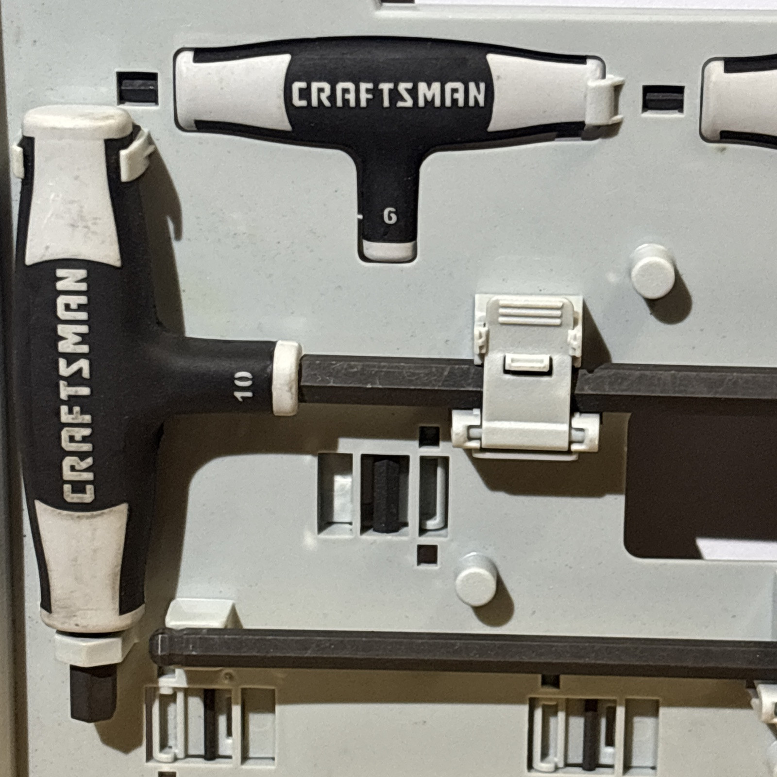 Craftsman Metric T Through Handle Ball Round Hex Key Wrench Set 9 46384 USA
