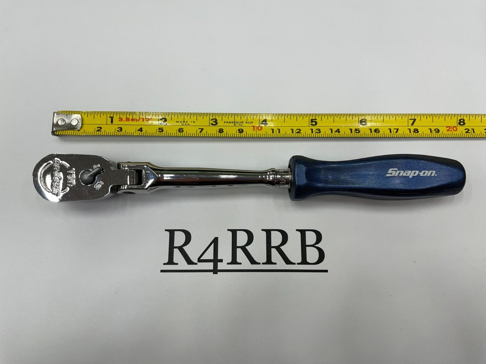 Snap-on Tools NEW POWER BLUE Hard Grip 1/4″ Drive LONG Flex Ratchet THLFD72MB