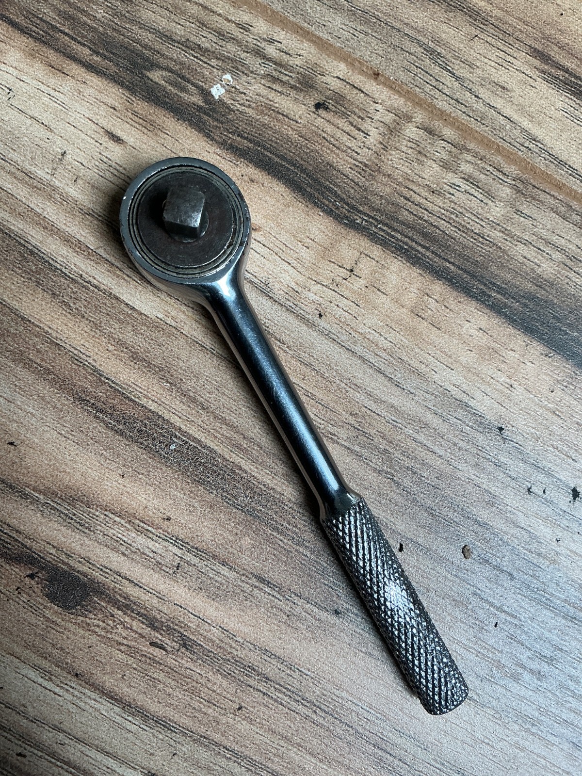 Vintage Proto Challenger 1/4″ Drive Ratchet Knurled Handle Chrome 1060-1 USA