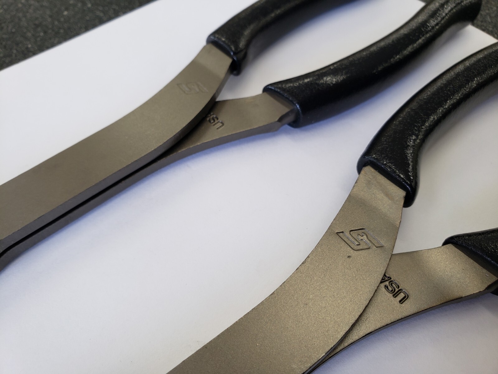 Snap-on Tools USA NEW 2pc BLACK Soft Grip LONG Neck Needle Nose Pliers Lot Set