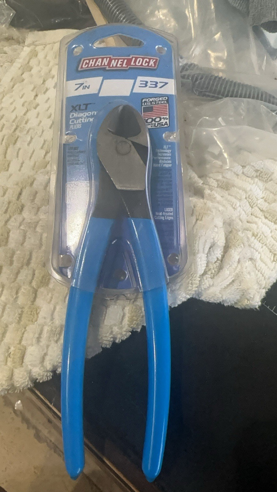 Channellock 337 7″ XLT High Leverage Diagonal Lap Joint Cutting Pliers