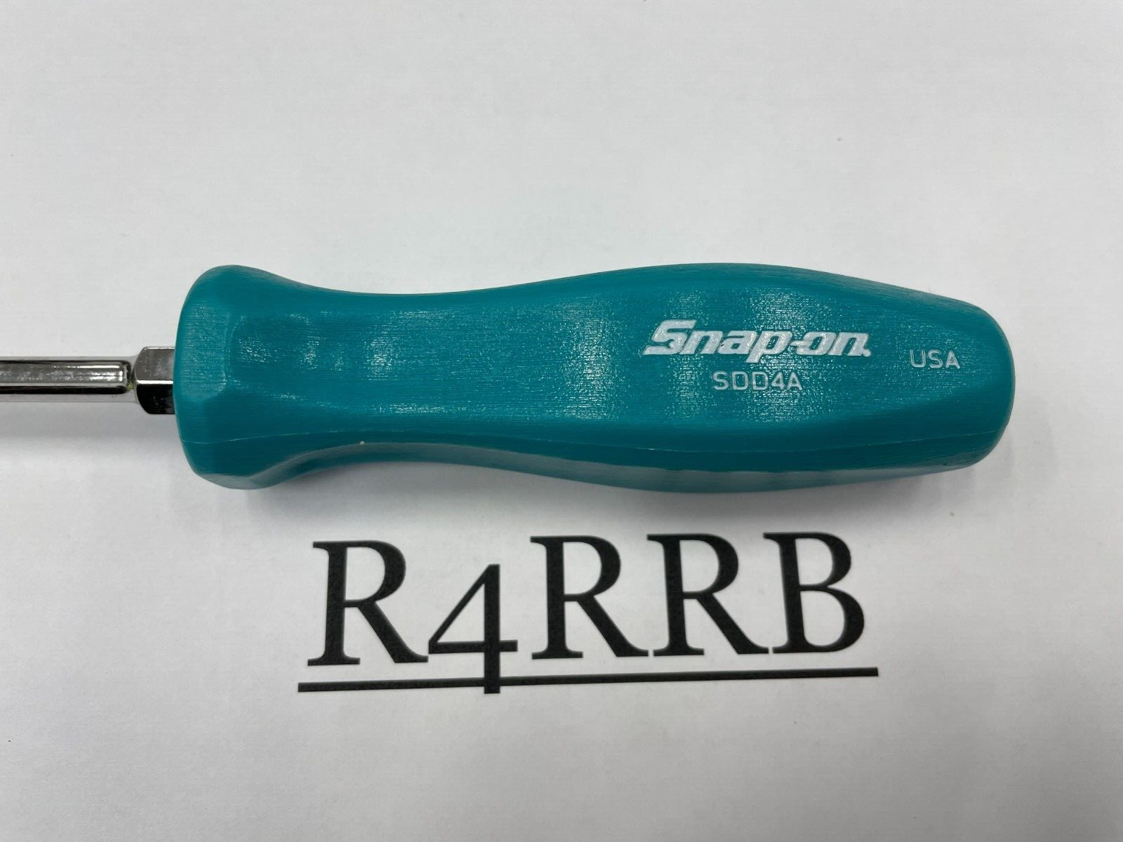 Snap-on Tools USA NEW TEAL CLASSIC Hard Handle Flat Head Screwdriver SDD4ATL