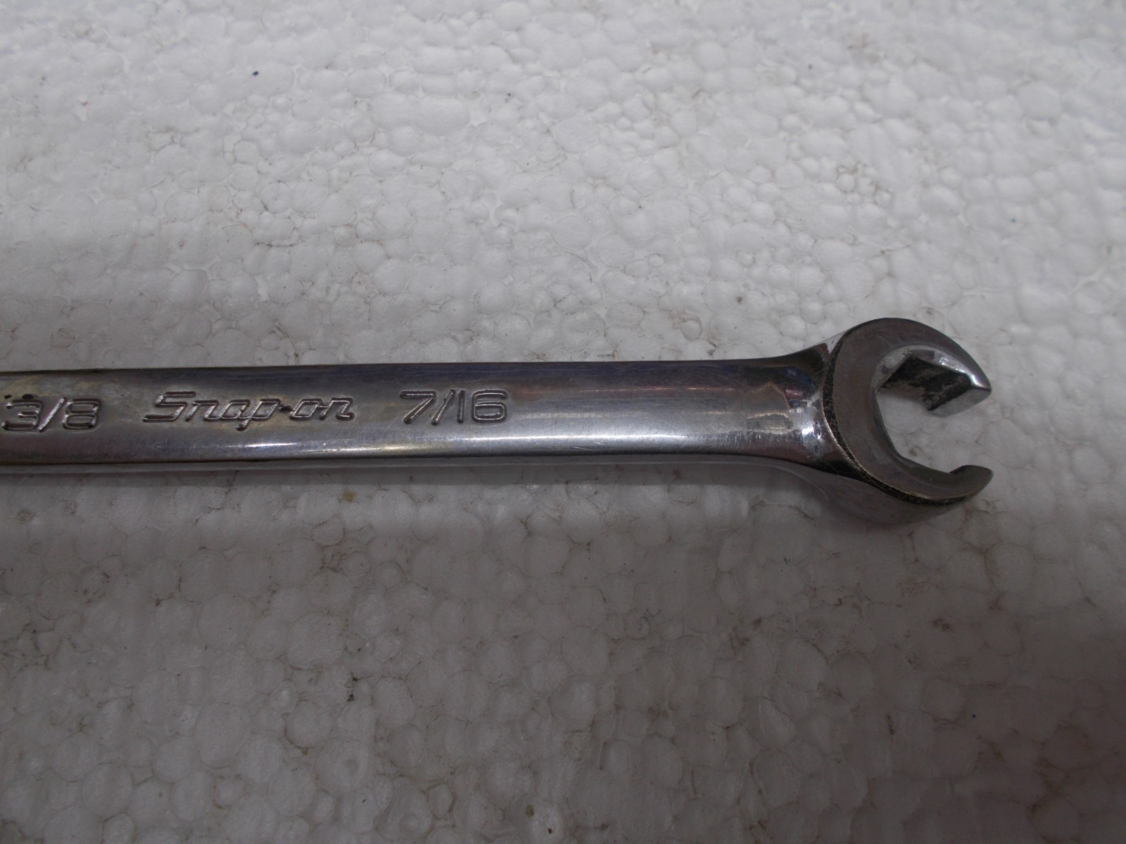 Snap-on tools 3/8 x 7/16″ SAE flare nut open end wrench RXFS1214B Nice!