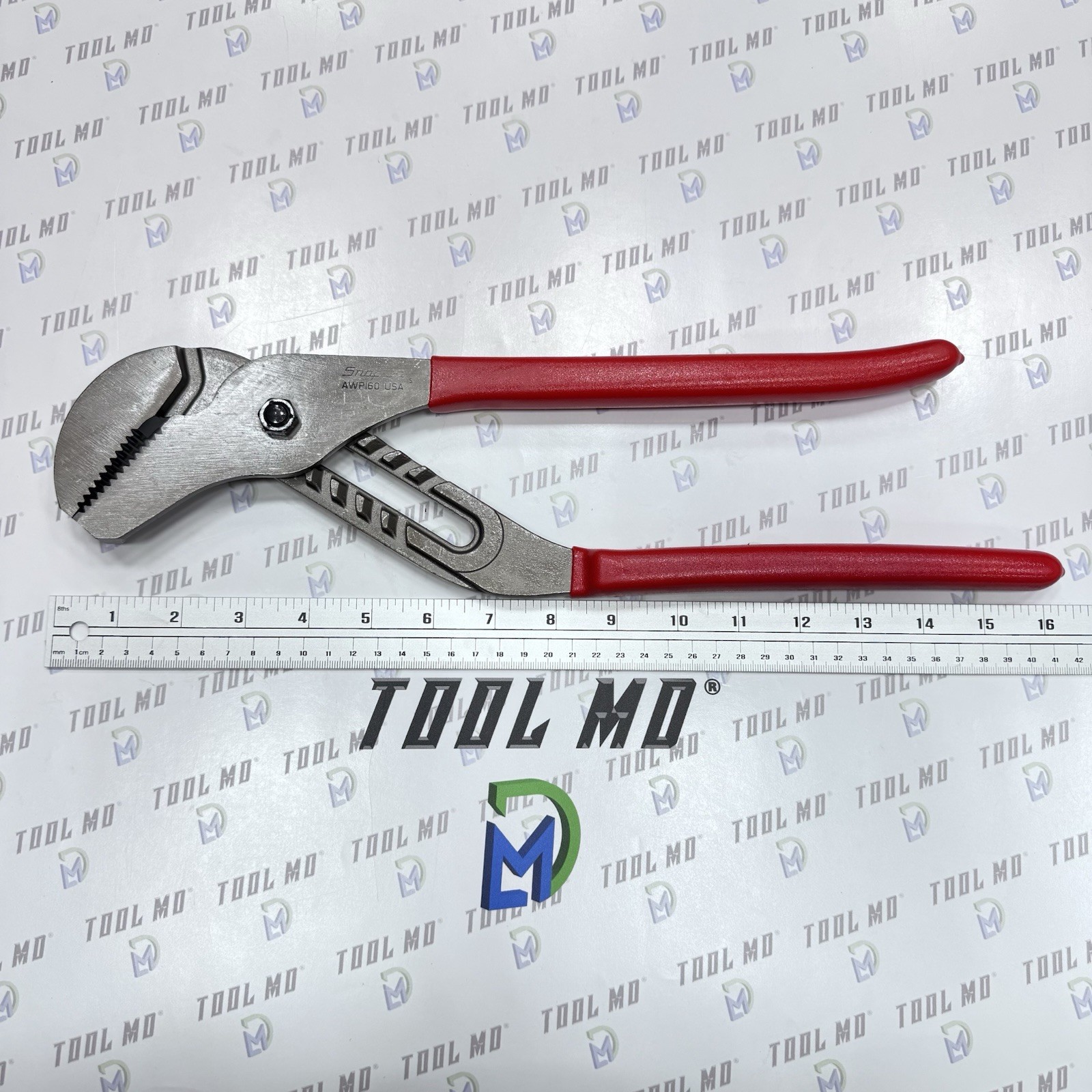Snap-on Tools USA NEW 2pc RED Adjustable Joint Channel Pliers Set AWP120 AWP160