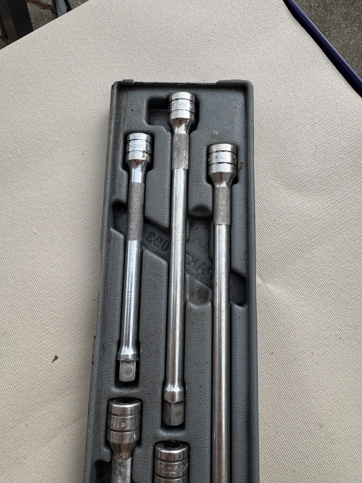 Snap On 206AFX – 6 Piece 3/8″ Drive Knurled Extension Set