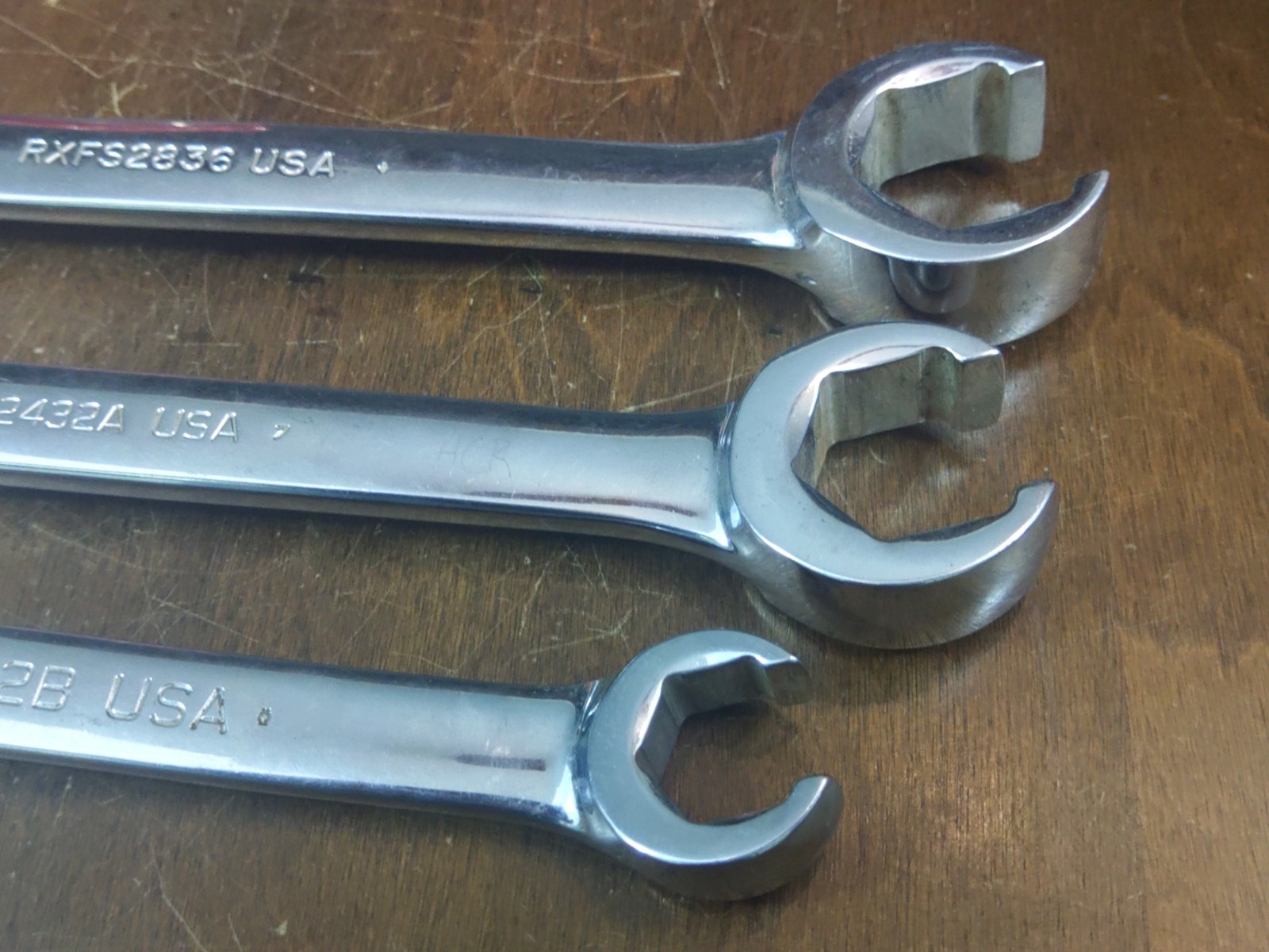 Snap On SAE Line Flare Nut Wrench Set 3 Pc 5/8 to 1-1/8 USA RXFS – Owner’s Marks