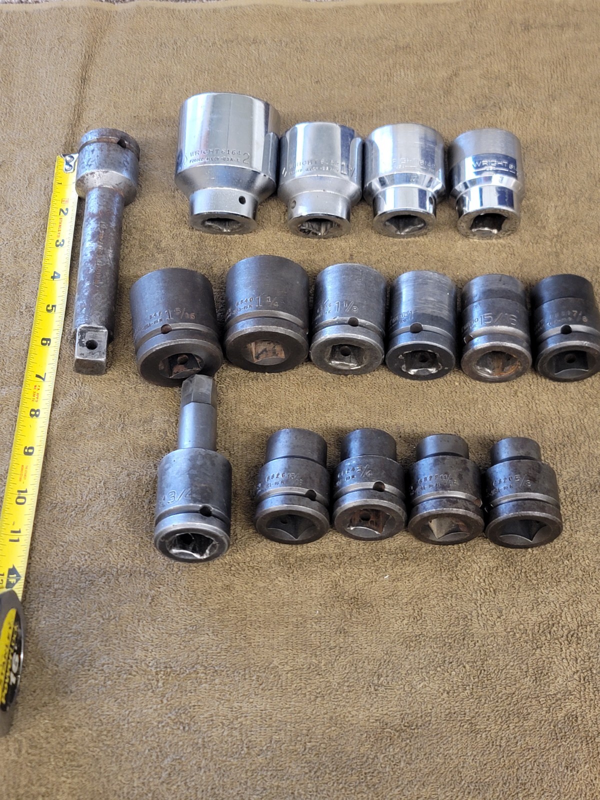 16 Wright Impact Socket Extension 3/4″ Drive 1 5/8 1/2 3/8 1/4 Sae Set Tools USA