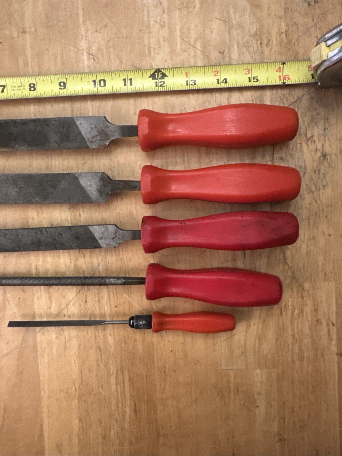 5 Snap-On Hard Handles (2) HF-616 HF-615 HF-614 HF-611. USA Handle, Mixed Files