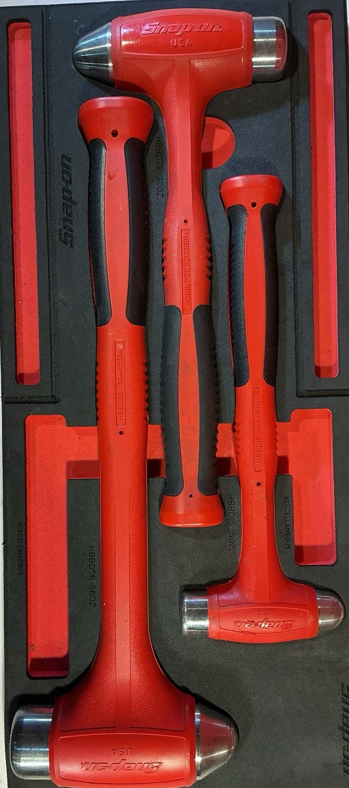 Snap on Multi ball peen hammer set