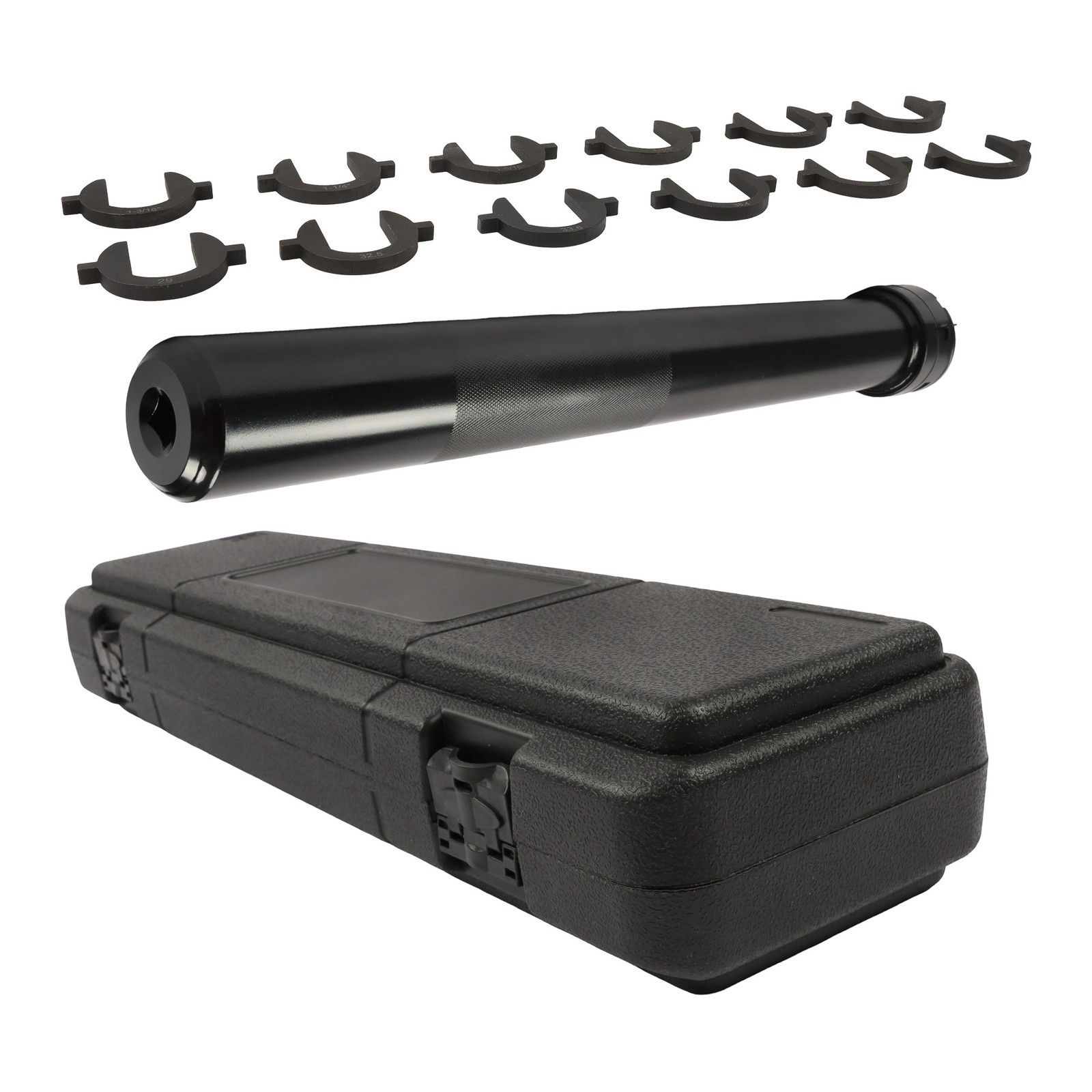 LABLT 13PCS Inner Tie Rod Removal Tool Kit with 12 SAE+Metric Crowfoot Adapters