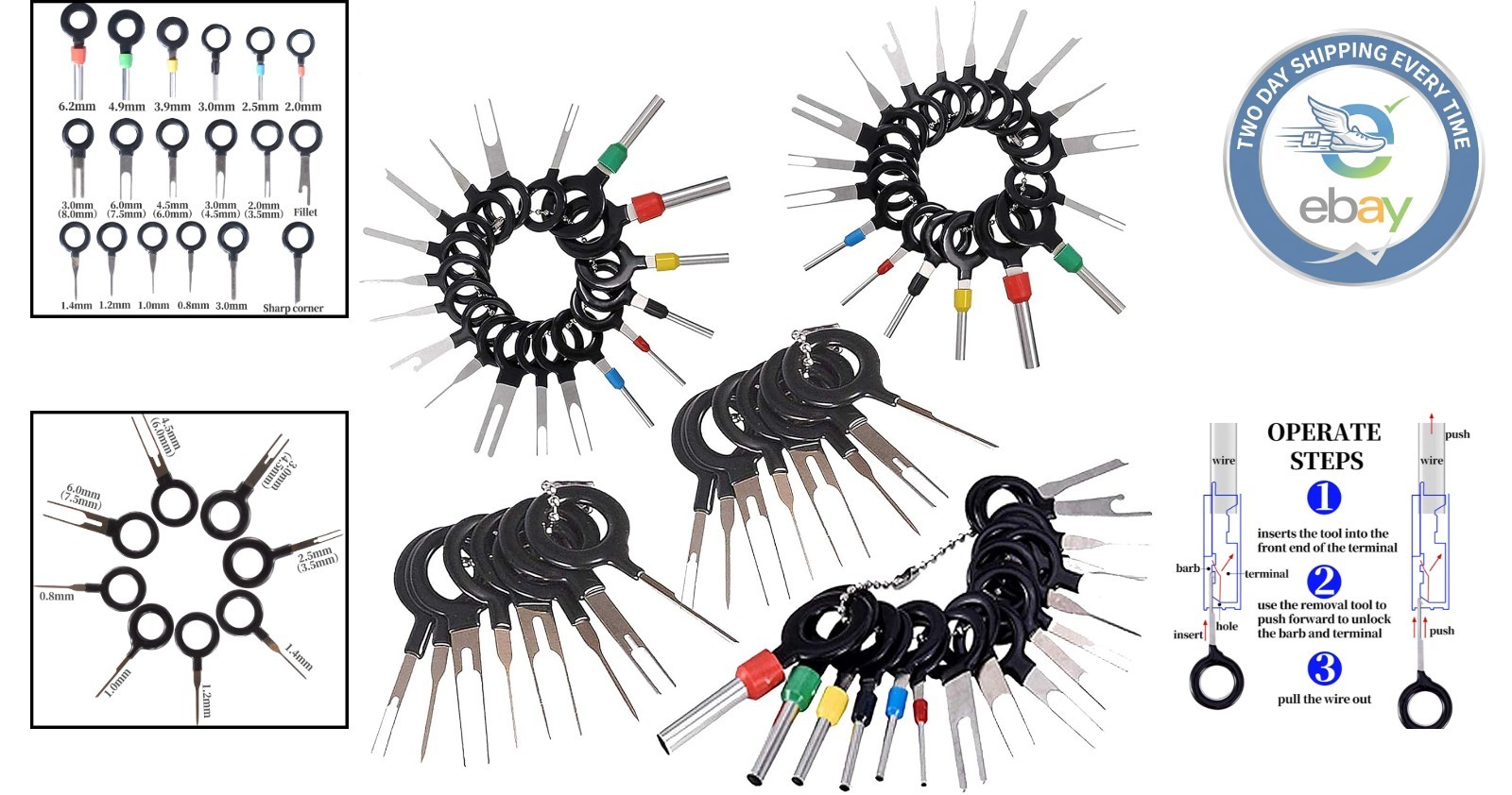 High-Quality 70-Piece Car and Motorcycle Terminal Removal Tool – Safe & Durable
