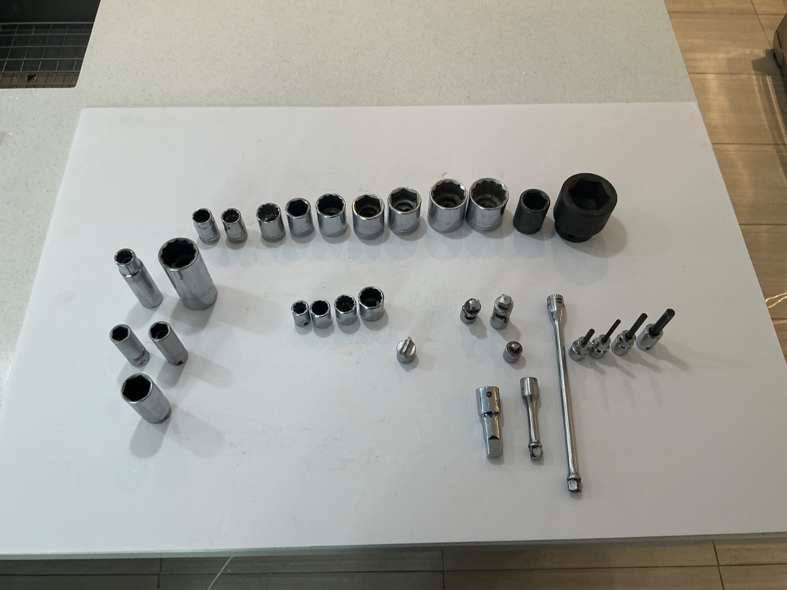 Asst Proto sockets, extensions, universals, 31 pc all for $65 USA made