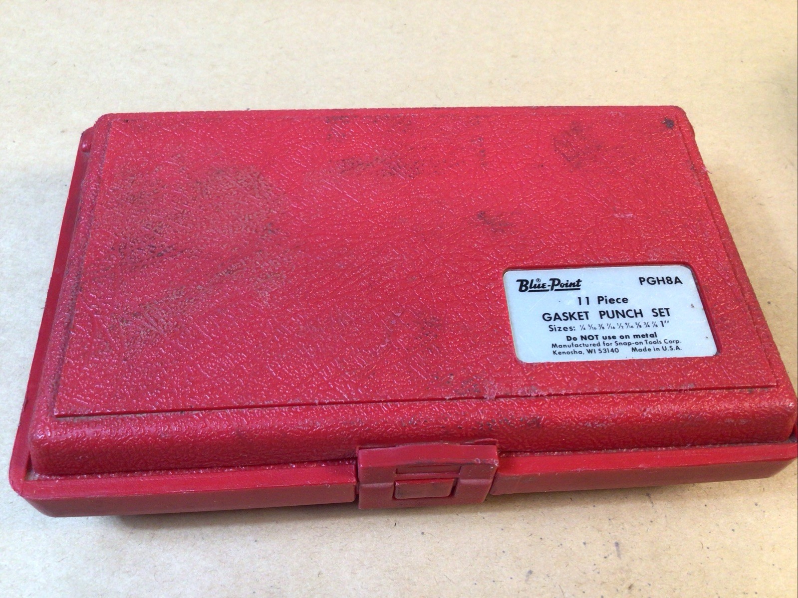 Blue Point PGH8A 11 Piece Gasket Punch Set Complete In Case