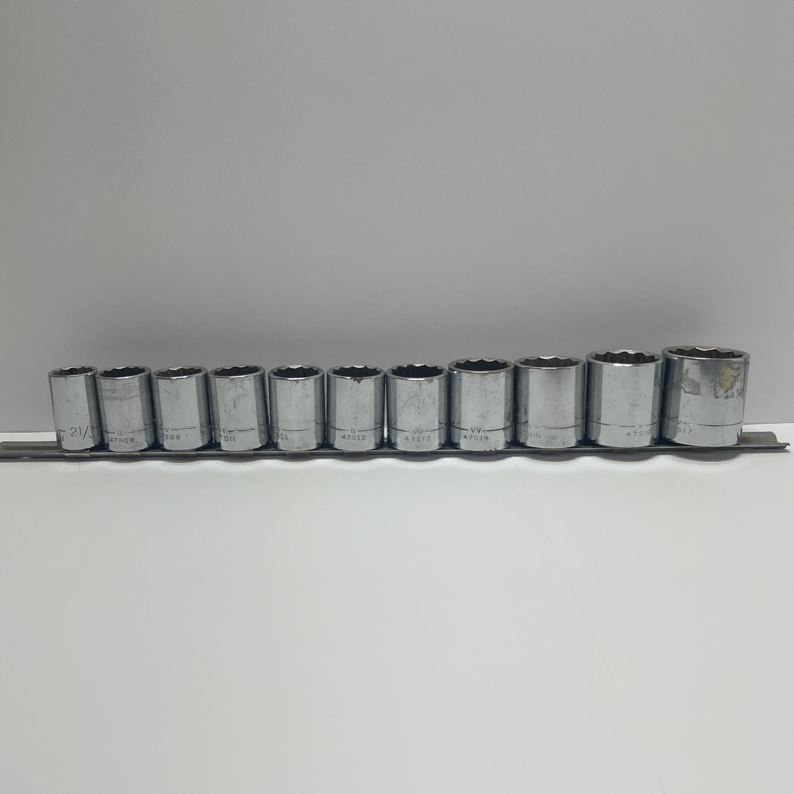 Craftsman 11pc 1/2″ Drive Socket 3/8″ to 15/16″ SAE Set G V, And VV Series