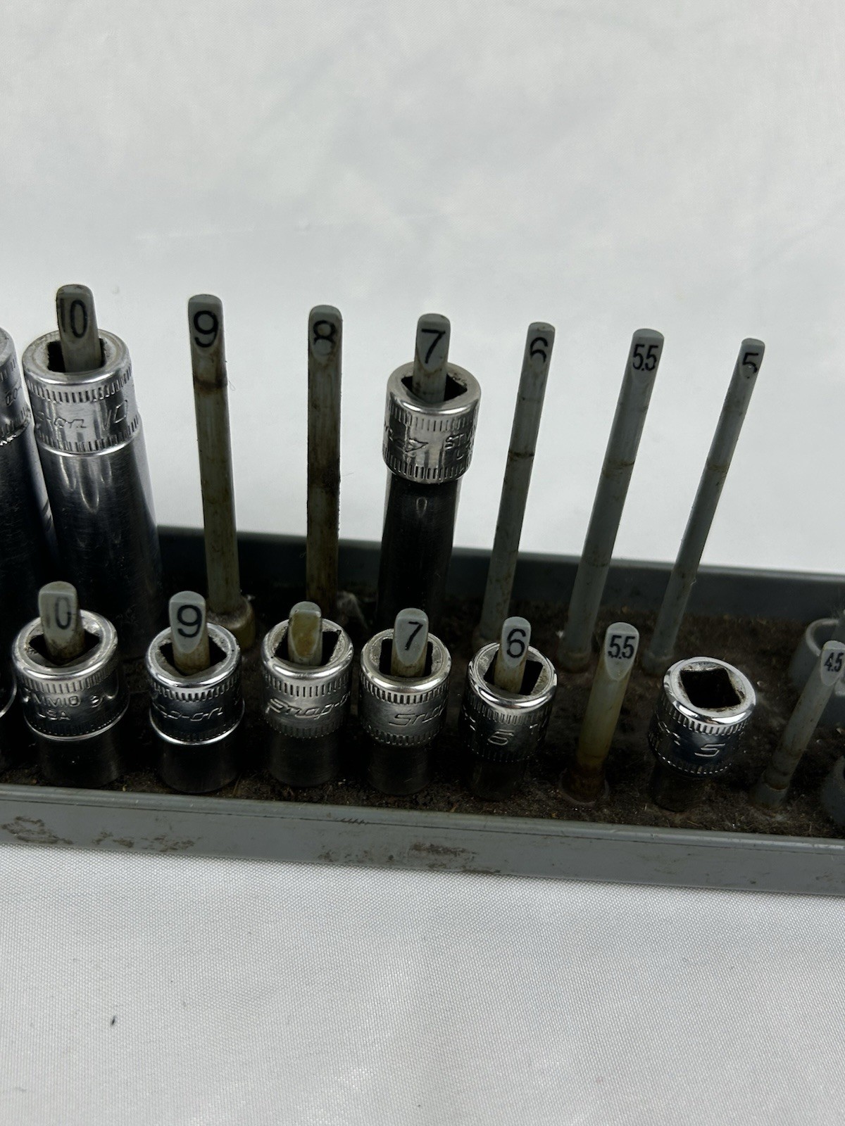Snap-on 15pc 1/4″dr 6-point METRIC Shallow Deep Socket Set 112TMMY 112STMMY