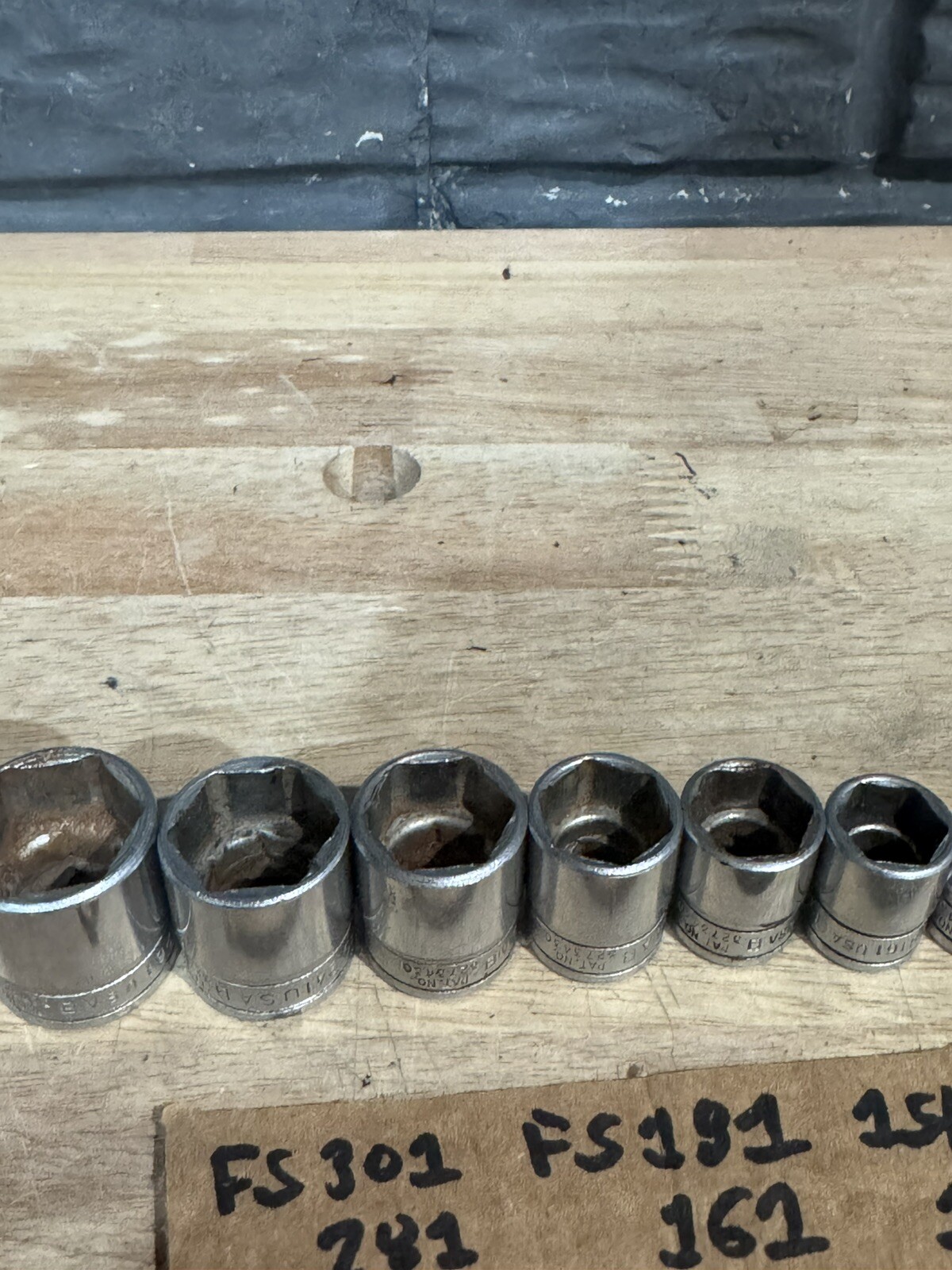 SNAP ON TOOLS – 11Pc Shallow Socket Set, 3/8” Dr, 6pt FS 15/16 – 1/2 & 3/8 – 1/4