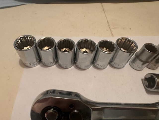 NEW Craftsman Ratchet 1/2” Drive 13 pc Socket (12 POINT) Set Standard & Metric