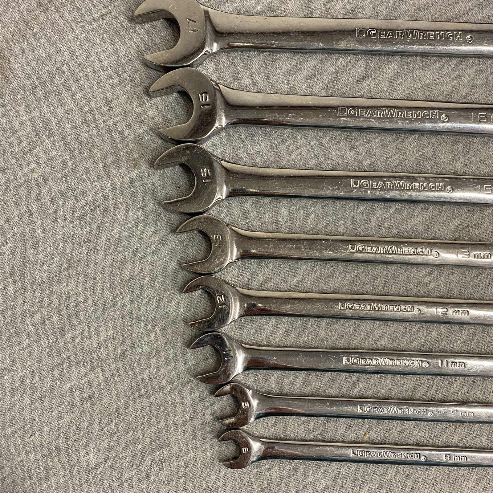 GearWrench 11pc 12-Point Metric Combination Wrench Set – 8mm-20mm