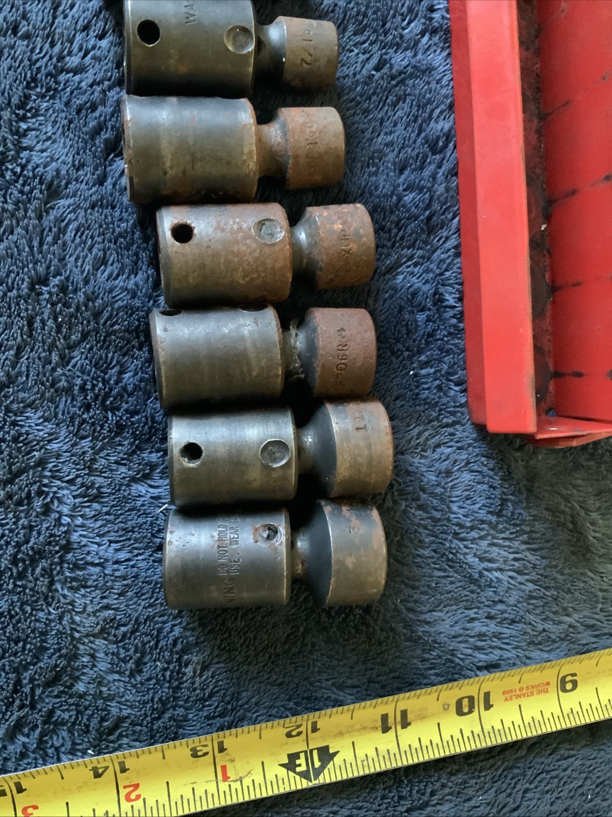 Mac Tools 3/8” Drive Impact Swivel Socket Set, Sae…6pt…surface Rust…..all Work