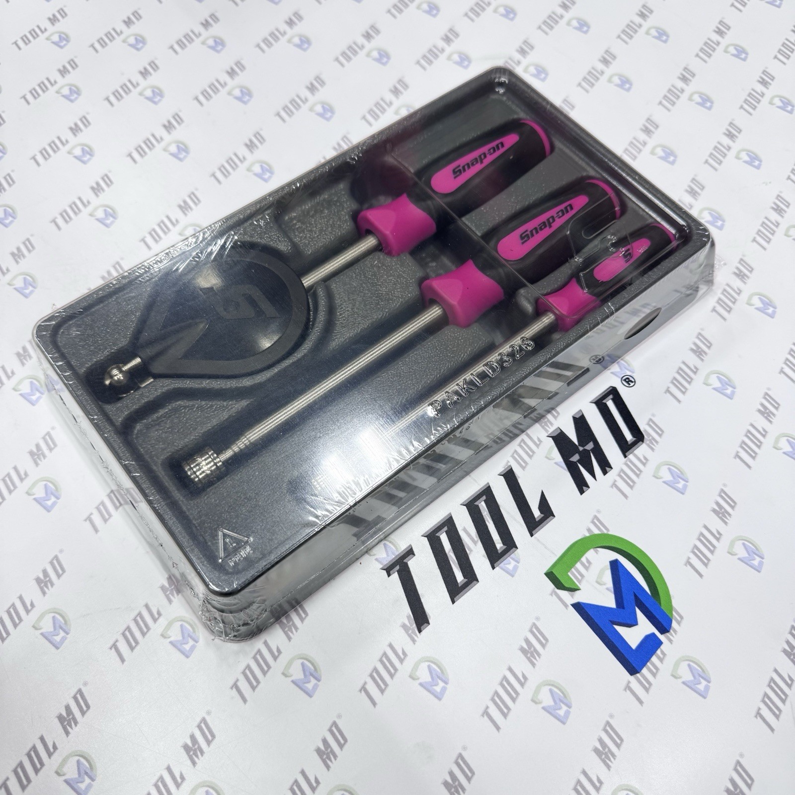 Snap-on Tools NEW ELECTRIC PINK 3pc Telescoping Magnetic Pick Up Tool Set PTM30