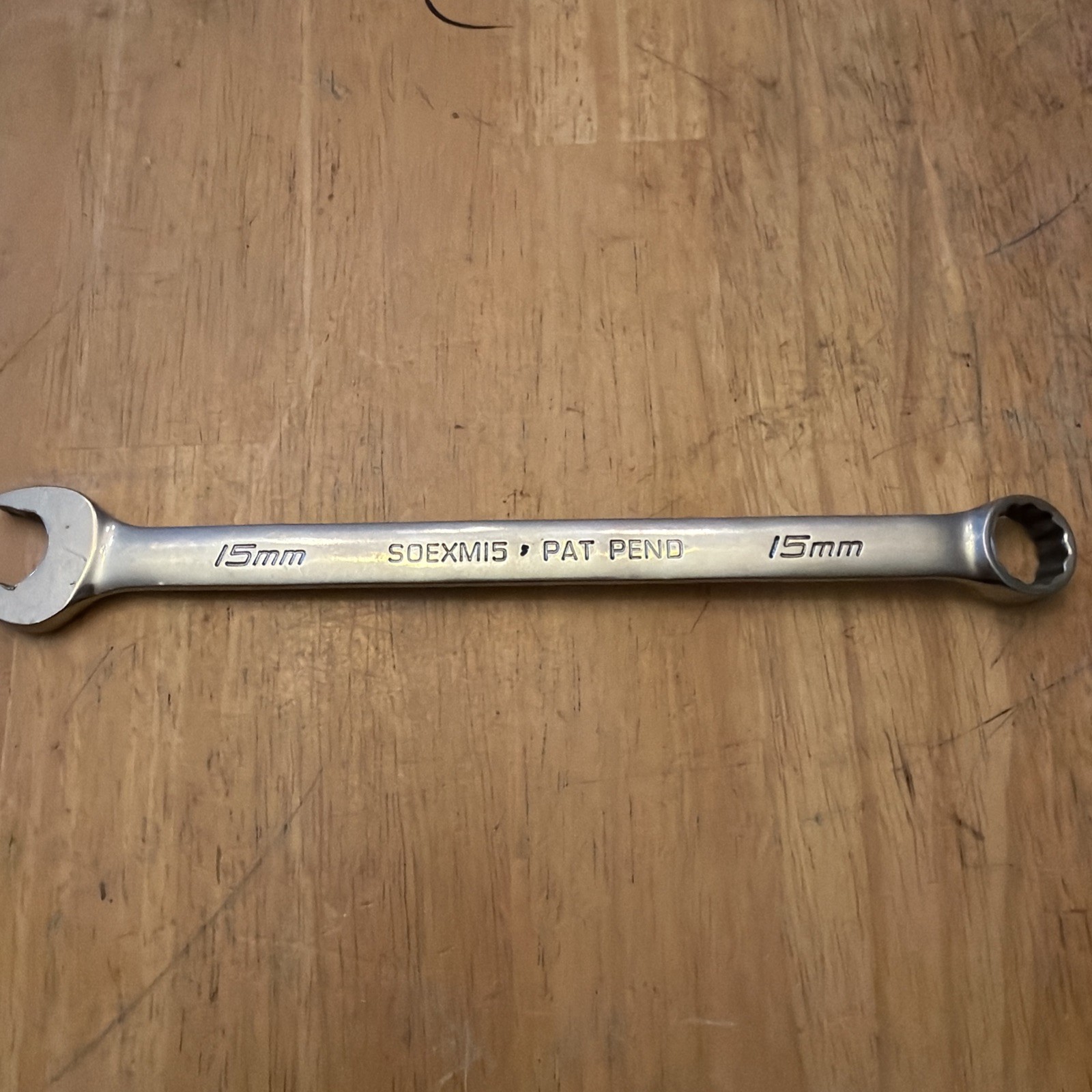 Snap-On Tools SOEXM15 15mm Metric 12 Point Flank Drive Plus Combination Wrench
