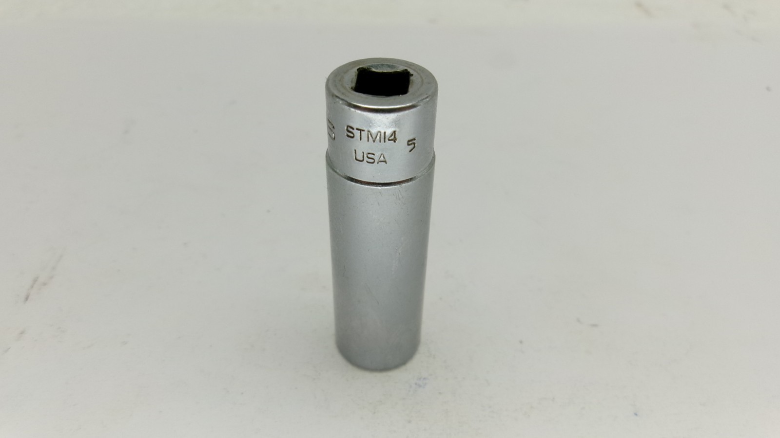 Snap-on tools 1/4″ drive 7/16″ Deep 6 point Socket STM14 USA Nice!