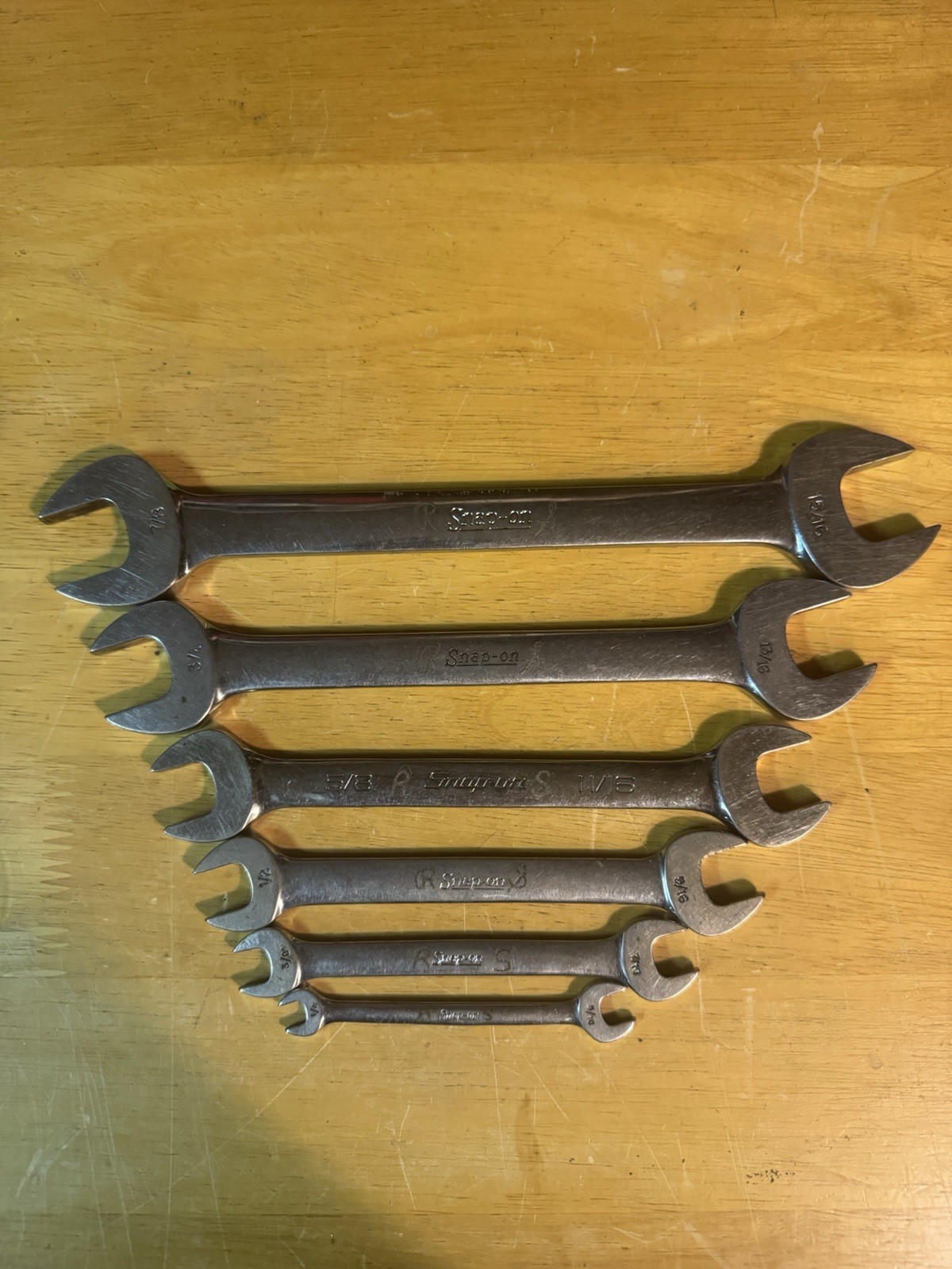 Snap-on Tools Double Open End Wrench Set Sae 1/4-15/16 Vo2830, Vo2426, Vo2022b