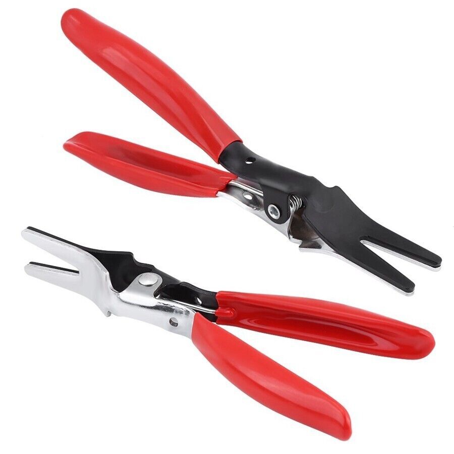 2PC Angled Auto Fuel Vacuum Line Tube Hose Remover Separator Pliers Pipe Tool