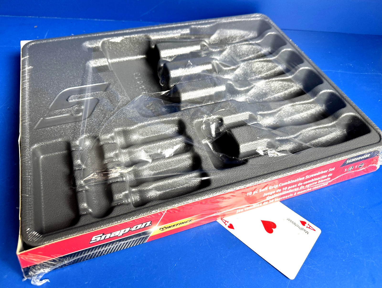 Snap-on Storage Tray Organizer 10-piece Combination Screwdriver Set PAKTY49 NEW