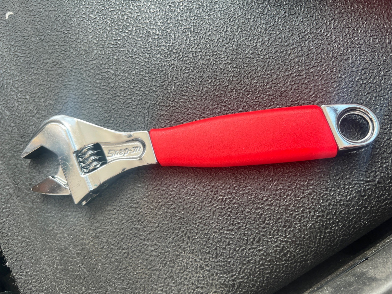 Snap on USA FADH8C 8” Red Grip Adjustable Wrench Brand New Flank Drive 🇺🇸