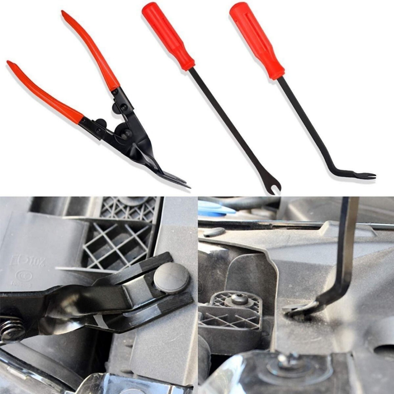 200pcs Car Door Trim Removal Tool Pry Panel Dash Radio Body Clip Installer Kit