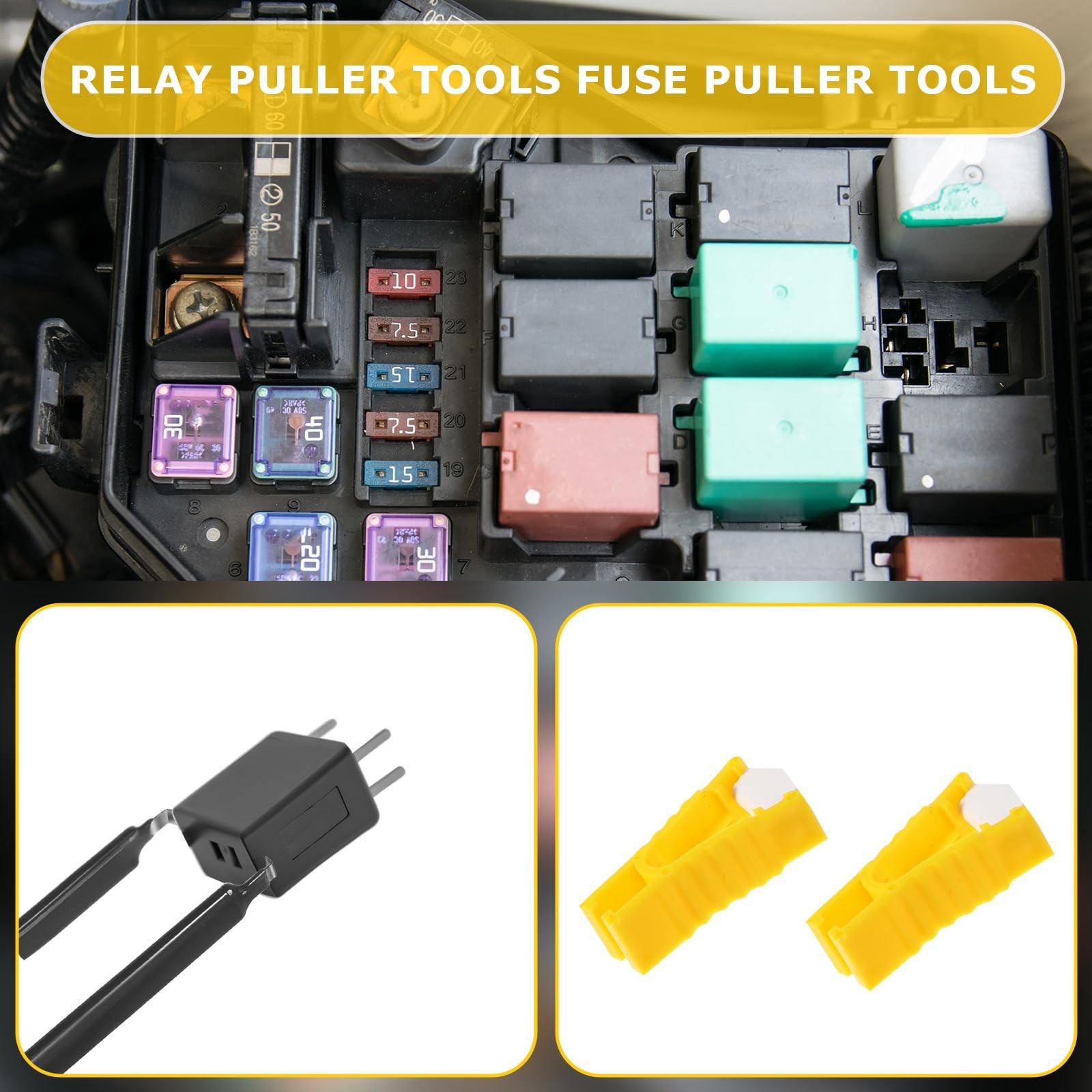 6 Pcs Automobile Fuse Puller Pliers Set Car Remover Fuses Puller…