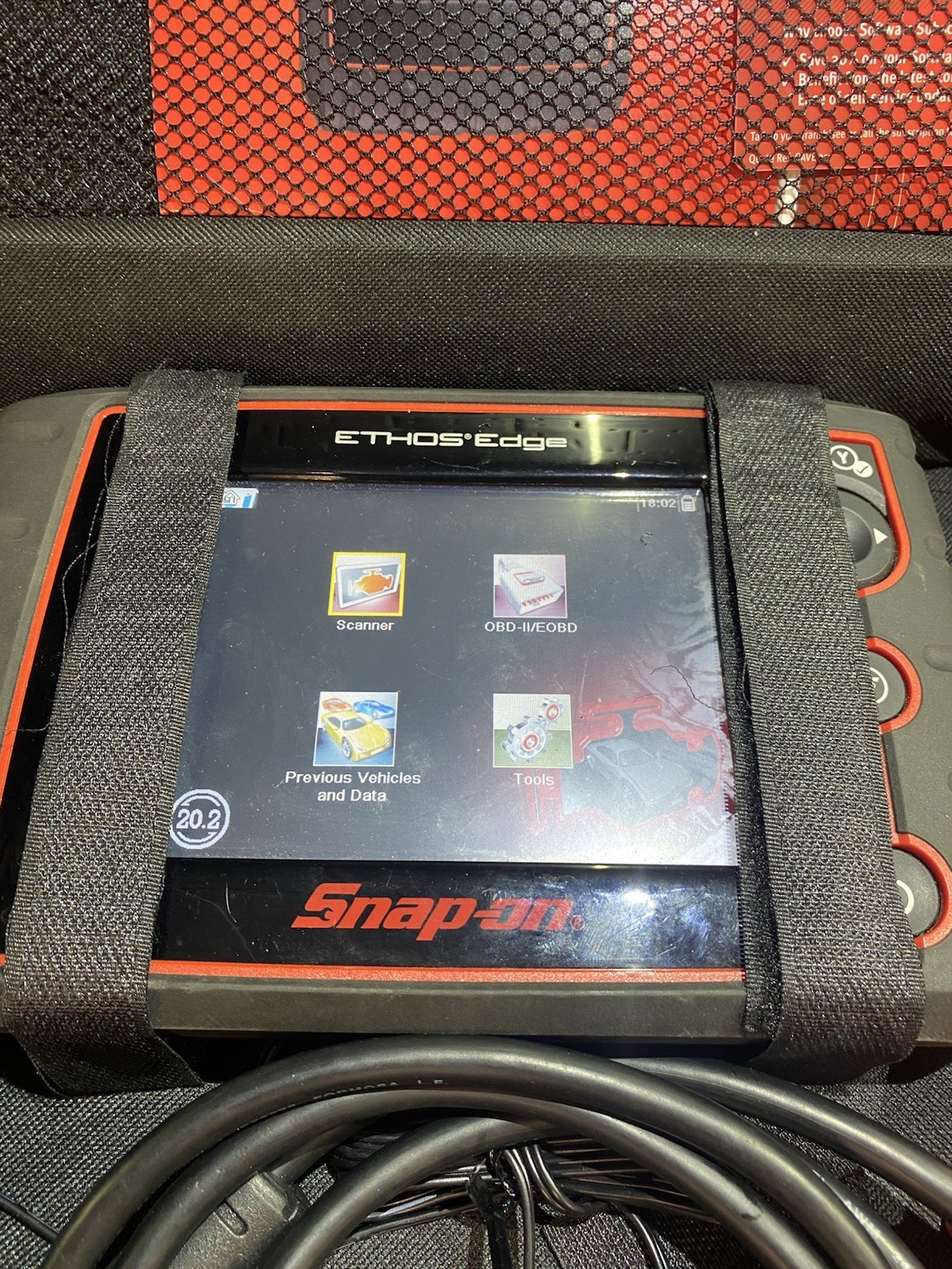 Snap On Ethos Edge 20.2 Diagnostic Scanner OBD2 Fault Code Reader Tool Garage
