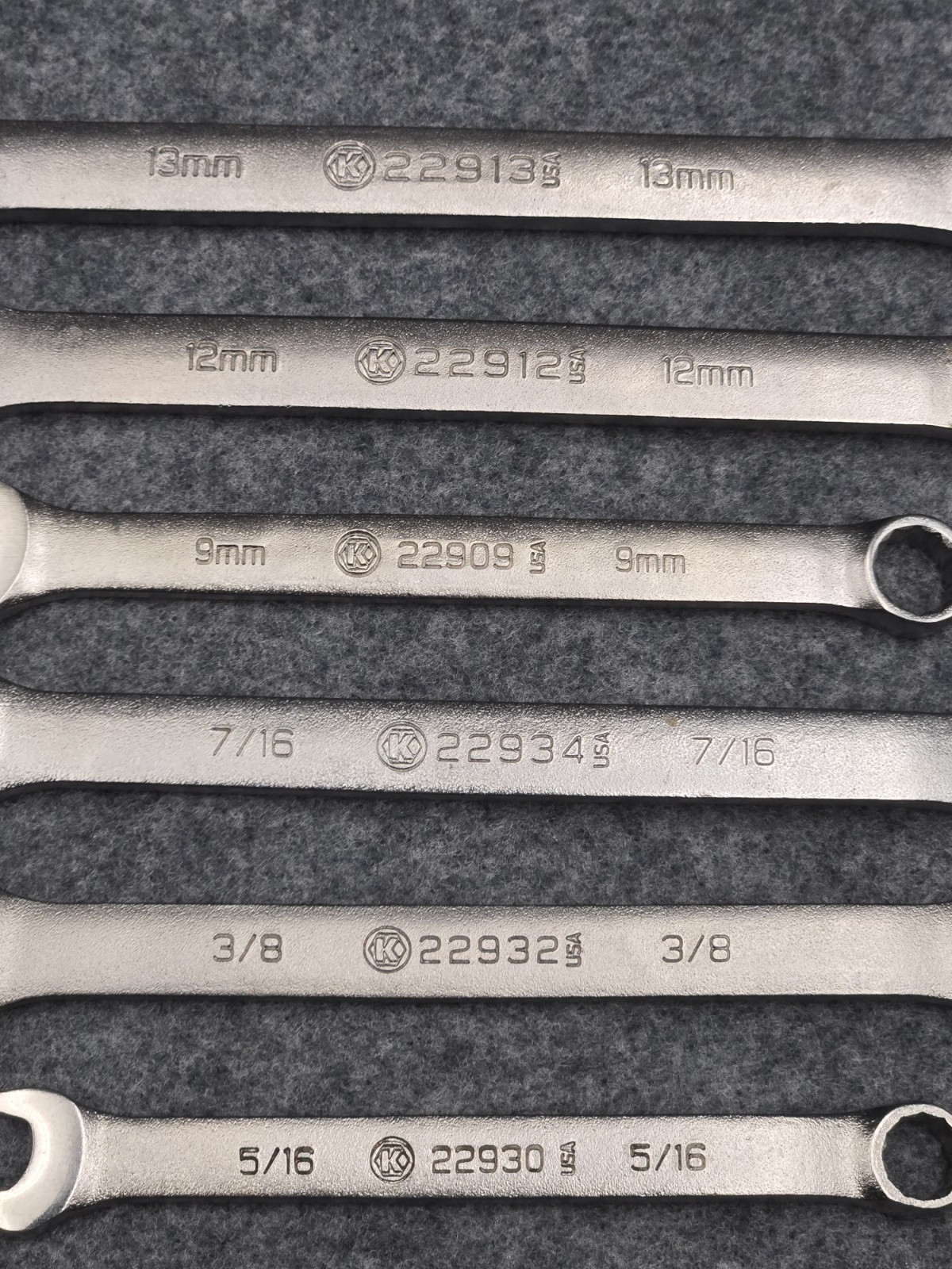 Kobalt USA Metric and SAE Mixed Wrench Lot of 6