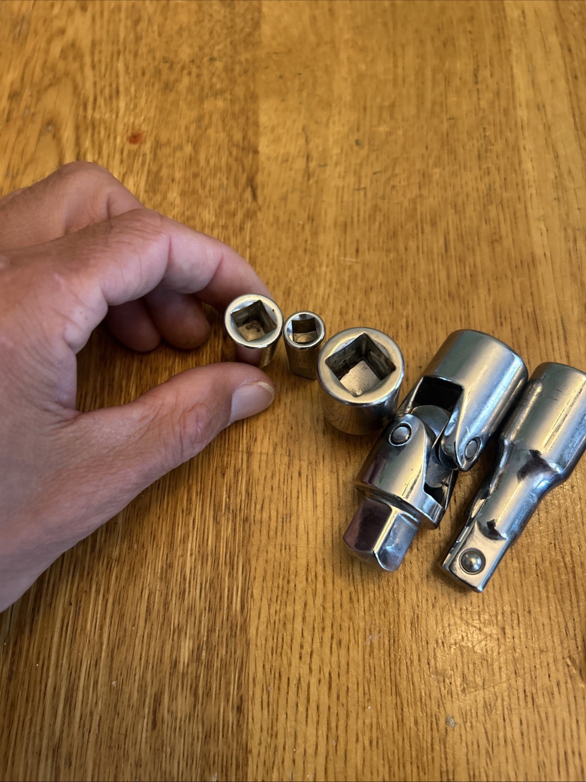 HUSKY – Tool Lot, Extensions,Adapters, Universal Joint 1/4”,3/8” & 1/2” Drives