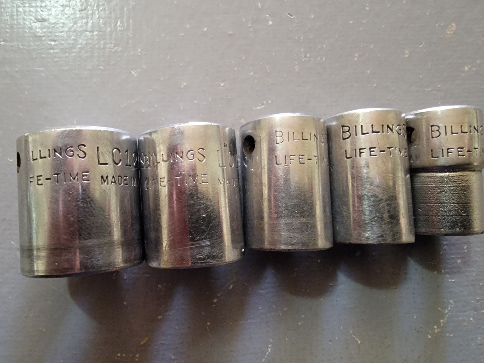 Vintage Billings 3/8 Drive Sockets Great Condition See Pictures