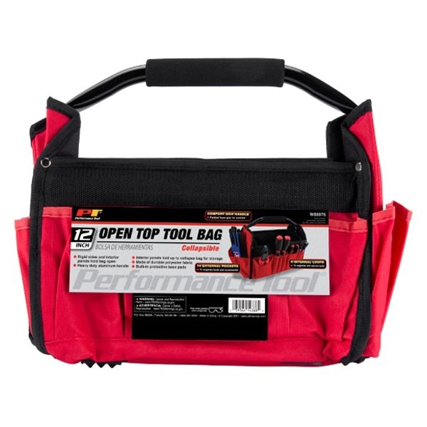 Performance Tool 14-Pocket Open Top Tool Bag Tote