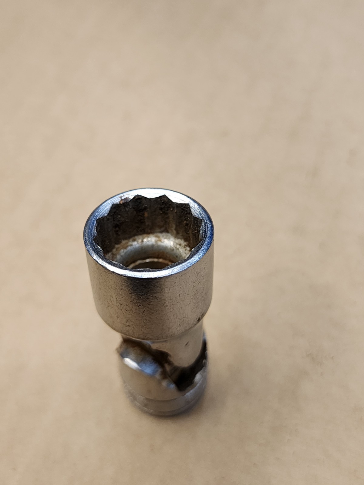 USED SNAP ON 14MM 3/8 IN. DR. UNIVERSAL 12 PT. SOCKET, PART #FU14M
