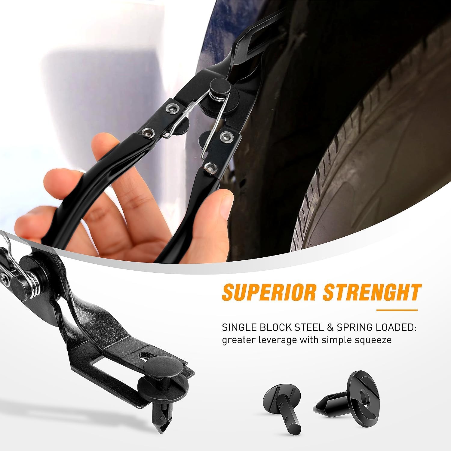 Kit de Herramientas para Quitar Clips y Paneles de Auto 3Pcs con Estuche NEW
