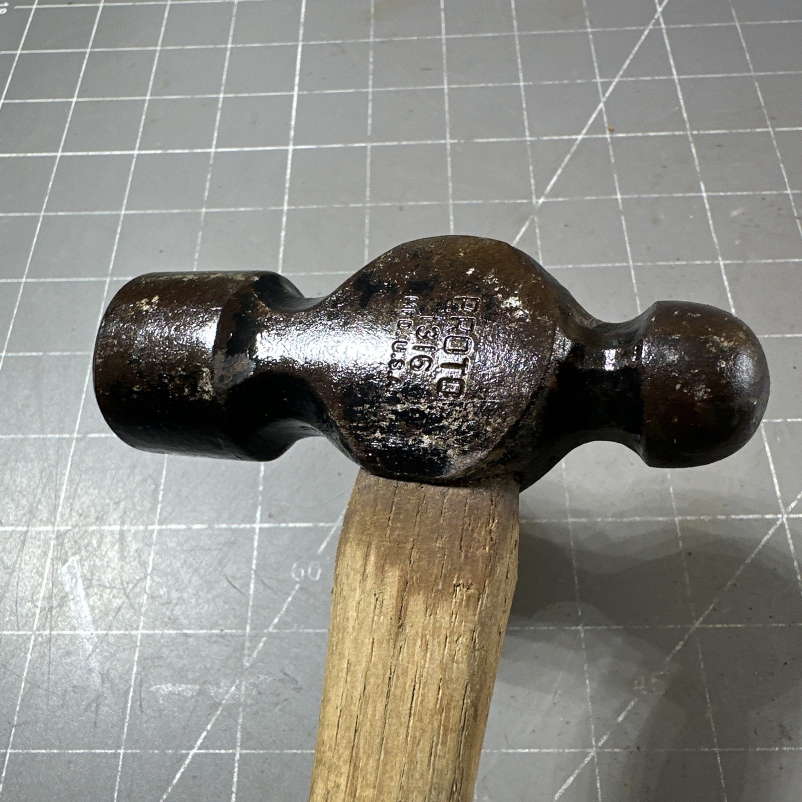 Vintage PROTO 1316 Ball Peen Hammer 16oz – Made In USA
