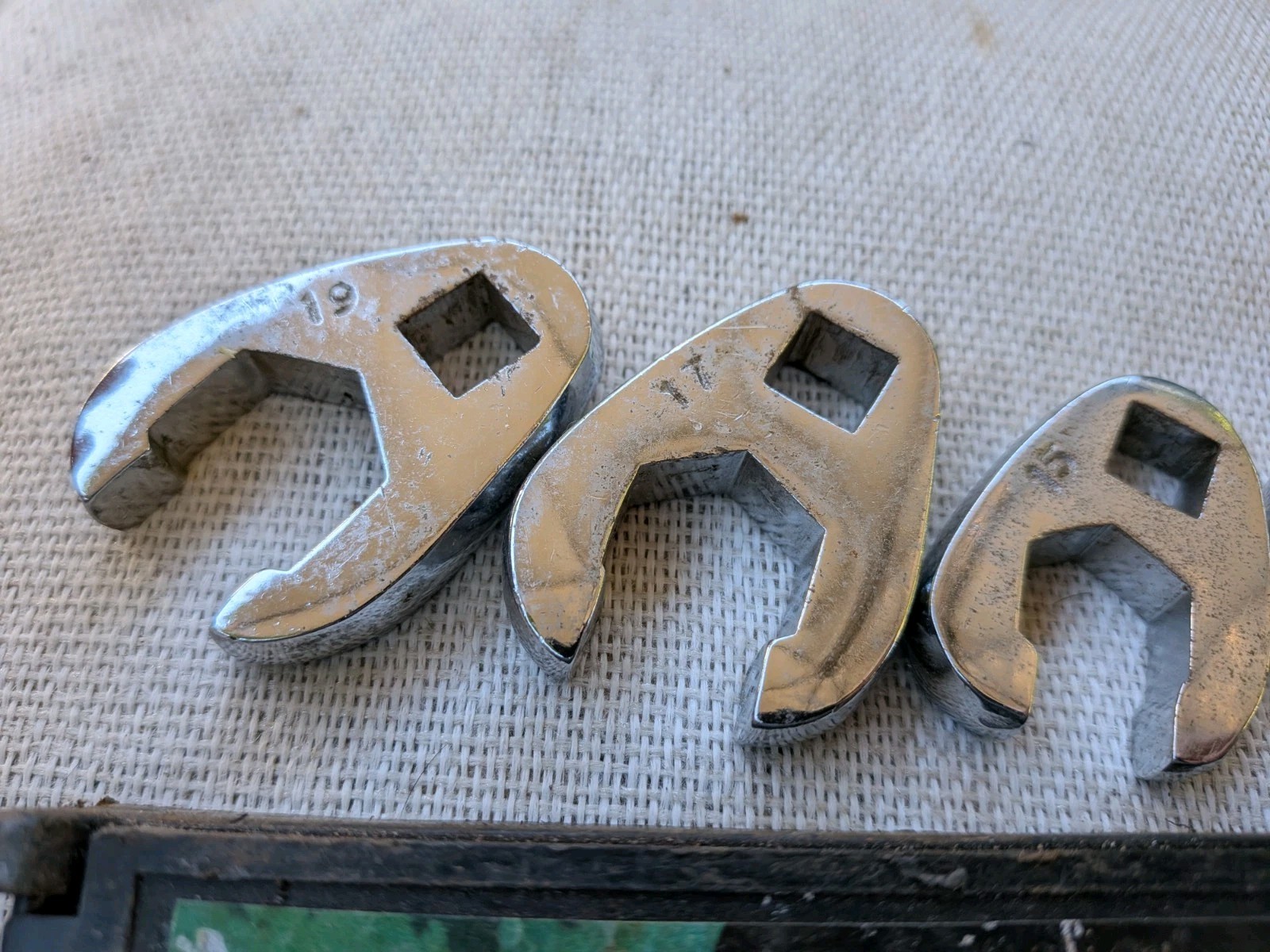 3/8” Drive Crows Feet Wrench Set Of (21) SAE (3/8-3/4) Metric (10mm-19mm)